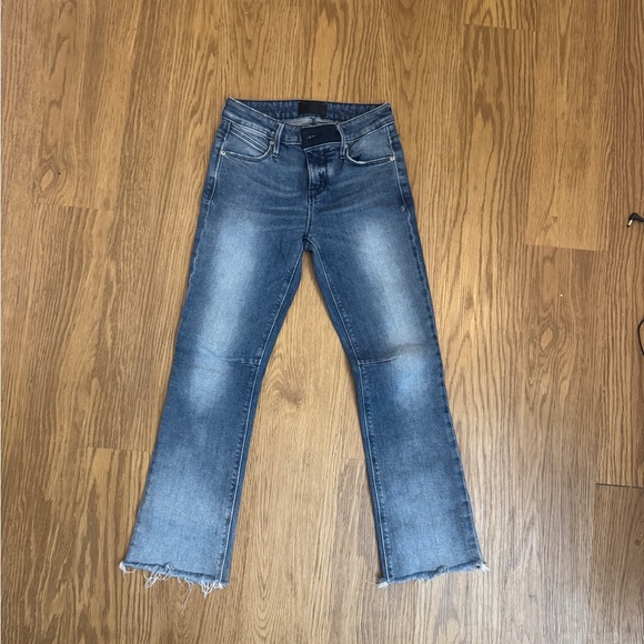 RtA Distressed Blue Straight Leg Jeans - Picture 1 of 5